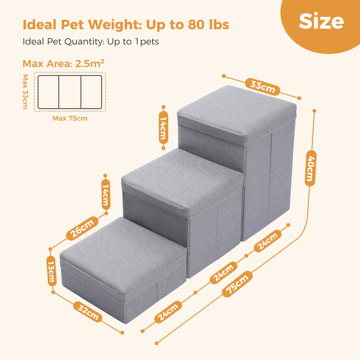 ZB 3 Steps Stair Storage 